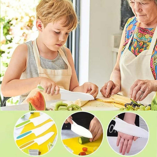 💕Hot sale 49% OFF💖🍎 33 Pcs Kitchen Knife Set for Kids – Safe, Fun & Educational Cooking Tools