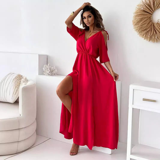 Maxi High Waist Maxi Dress