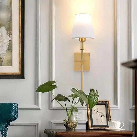 Classic Fabric Shade Wall Light