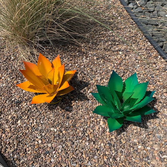 Decorative metal plant agave - Garden Art