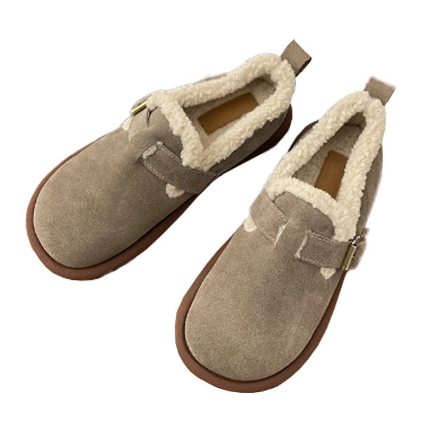 🔥Promotion 48% OFF🔥Women's Plush Round Toe Slip-On Orthopedic Loafers Shoes🔥Buy 2 Free Shipping