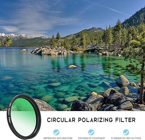🔥52mm Clip-on CPL Phone Camera Lens Filter Kit