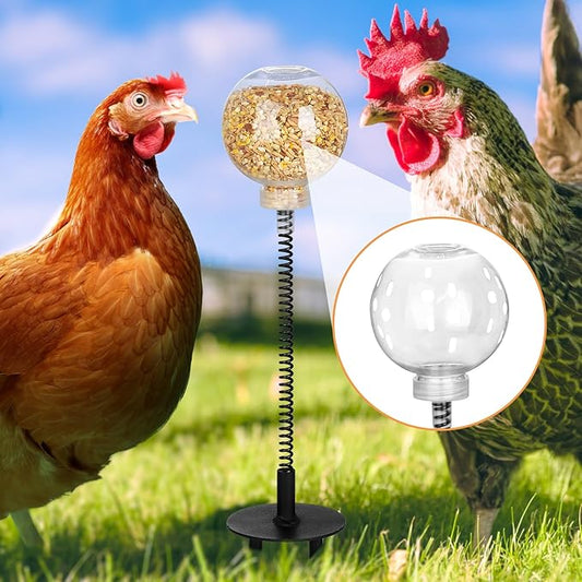🐔 Interactive Slow Feed Peck Toy for Chickens – Boredom Buster & Enrichment Feeder