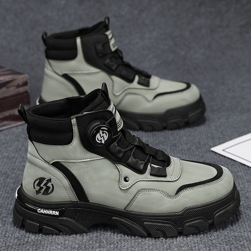 Men's Outdoor Swivel Buckle Work Shoes ππ β Waterproof π¦, Anti-slip πΆββοΈ, Comfortable , Breathable π¬οΈ