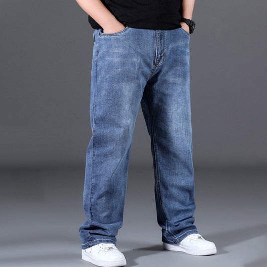 ⏰Stylish Loose High Stretch Straight Leg Jeans
