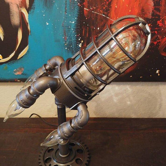 50% OFF-Vintage Rocket Ship Lamp