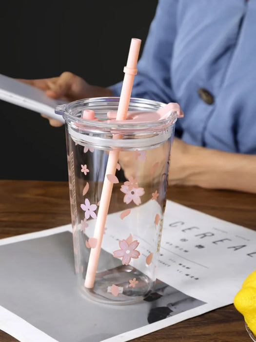 Sakura Double Layer Glass Tall Cup