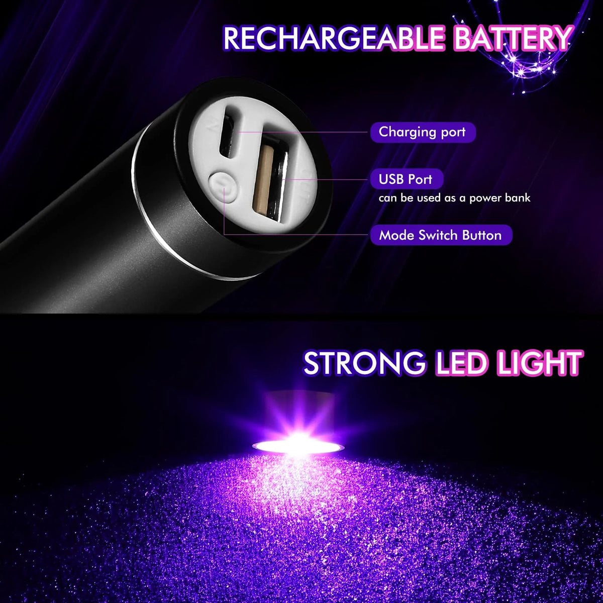 🌈Limited time 52%off🌈  LED rechargeable light whip