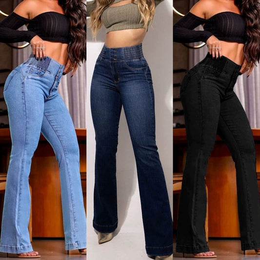 🌸Retro Chic🌸Stretch Flare Jeans With A High Waist👖