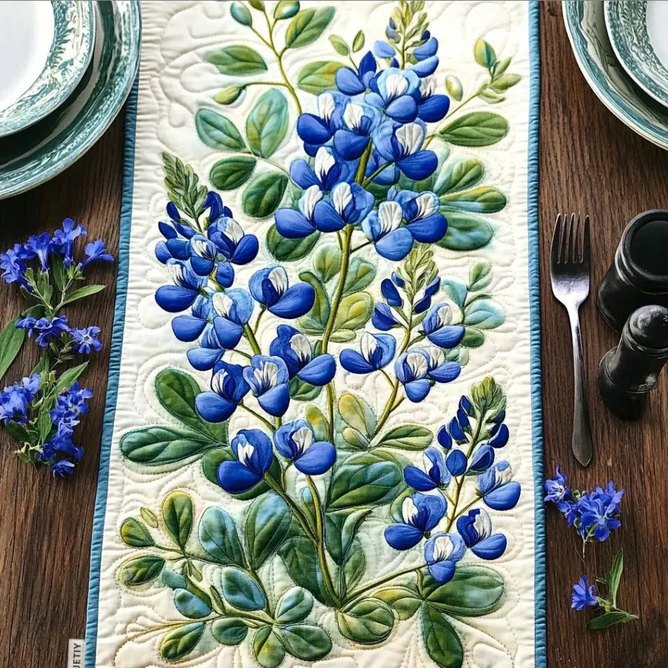 🍽️New Arrival: Quilted Table Runner with Vivid 3D Design