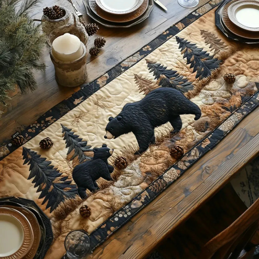 🍽️New Arrival: Quilted Table Runner with Vivid 3D Design