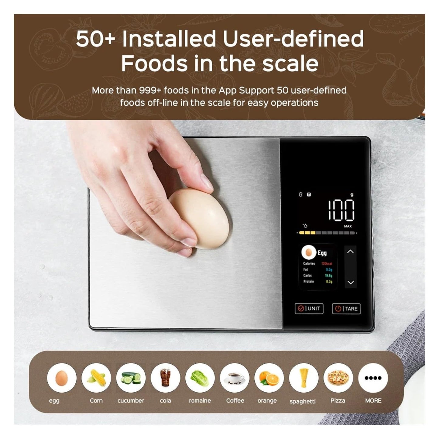Smart Nutrition Tracking Kitchen Scale