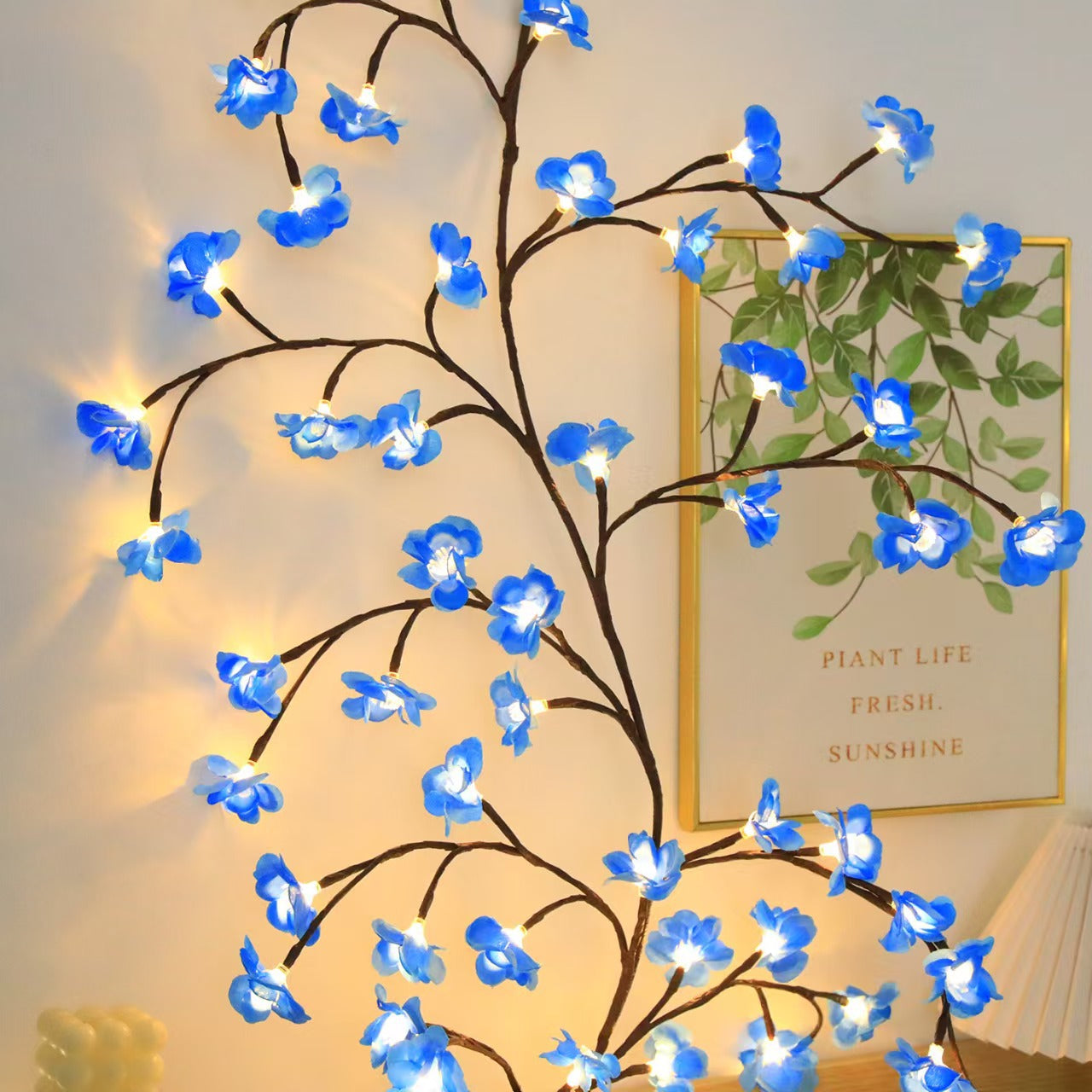 🌸🌸Bendable LED rattan flower ambient light