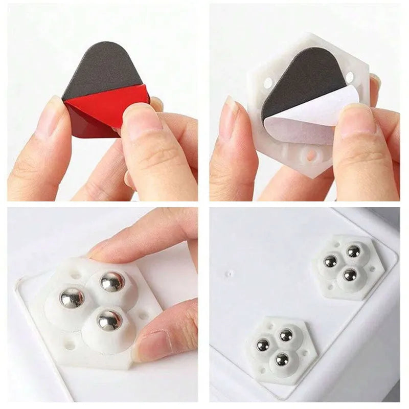 Upgraded Model Heavy-Duty Self-Adhesive Casters (4-Pack)