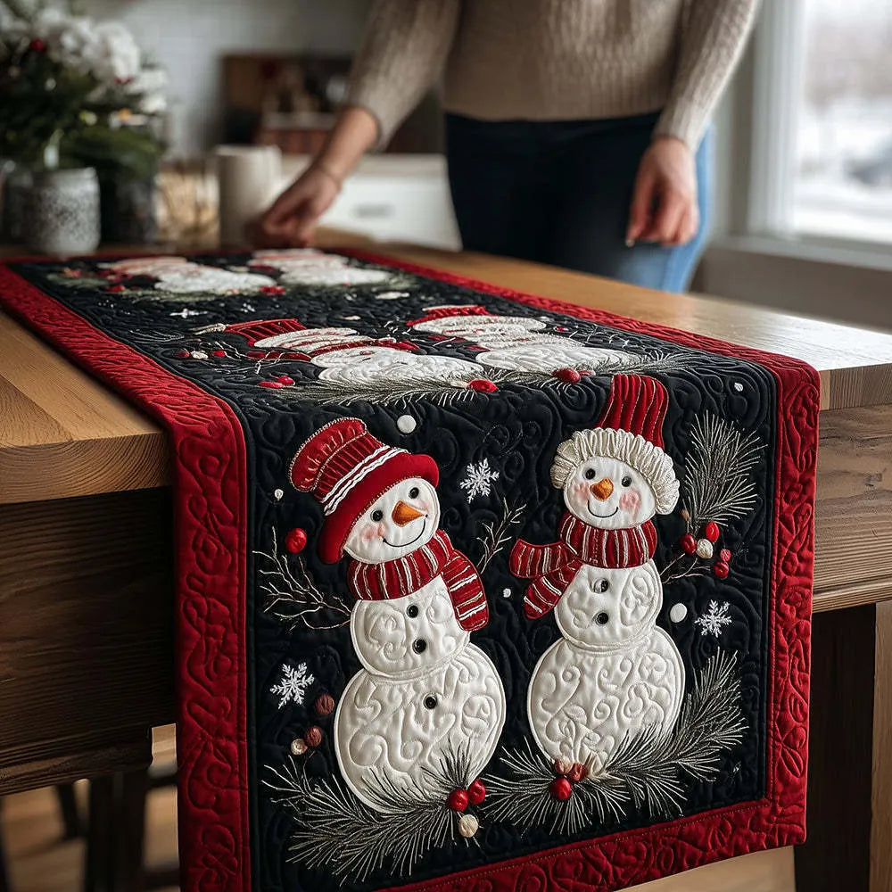 🍽️New Arrival: Quilted Table Runner with Vivid 3D Design