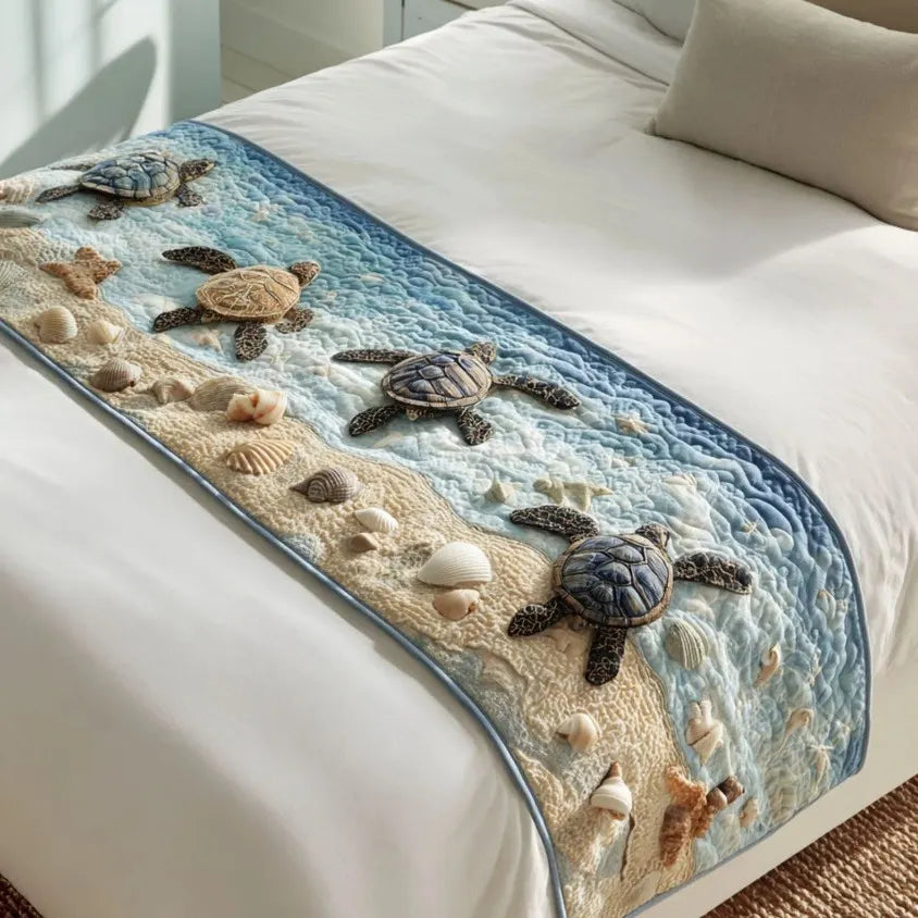 🍽️New Arrival: Quilted Table Runner with Vivid 3D Design