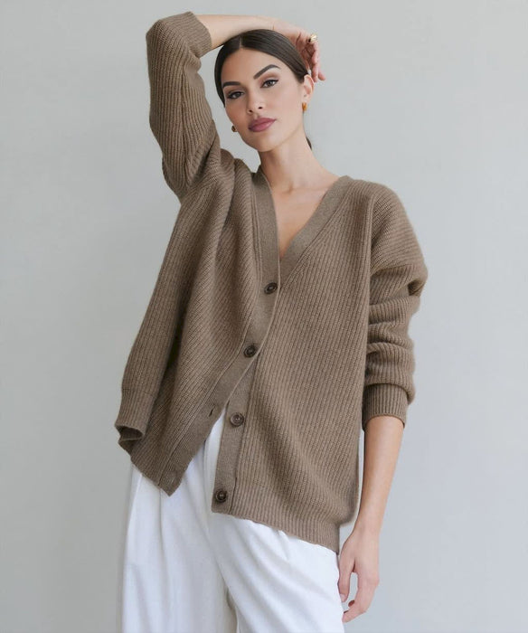 V-Neck Cashmere Cocoon Cardigan (Buy 2 Free Shipping)