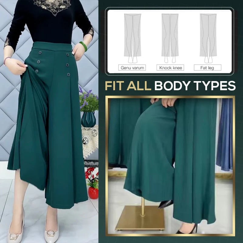 🔥 [Comfort and Slim] Stylish Pleated Wide-leg Pants