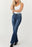 Blue Mid-Rise Tummy Tuck Bootcut Jeans(Buy 2 Free Shipping)