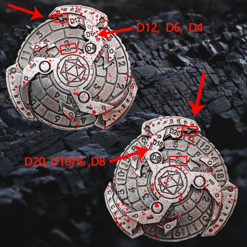 🔥🔥Dungeons and Dragons Metal Dice Spinner(BUY 2 FREE SHIPPING)
