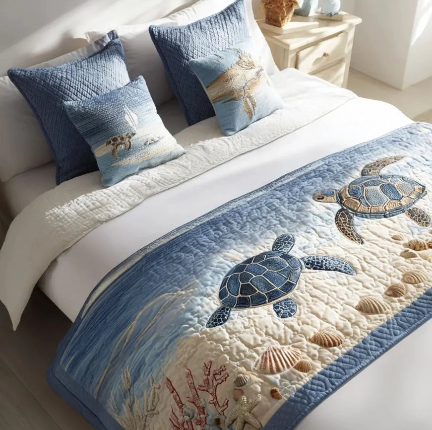 🍽️New Arrival: Quilted Table Runner with Vivid 3D Design