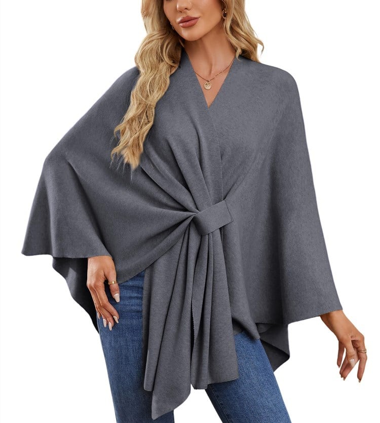 Elegant Shawl Wraps Soft Open Front Poncho Sweater (Buy 2 Free Shipping)