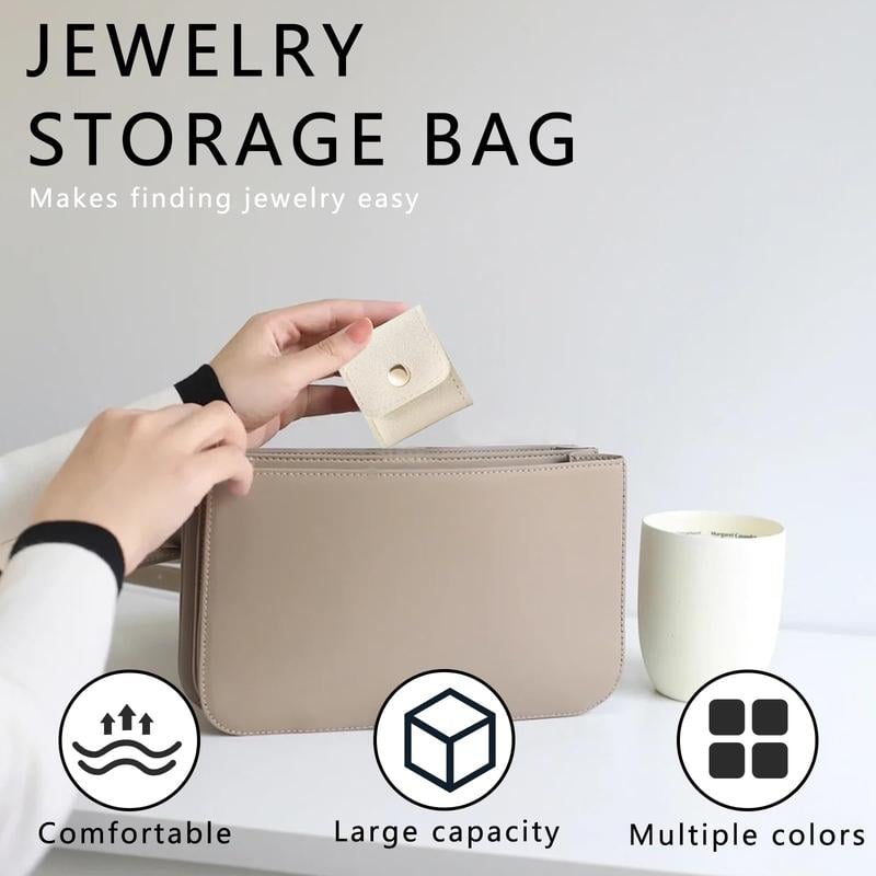 3PCS Foldable Multi Functional Travel Jewelrys Pouch