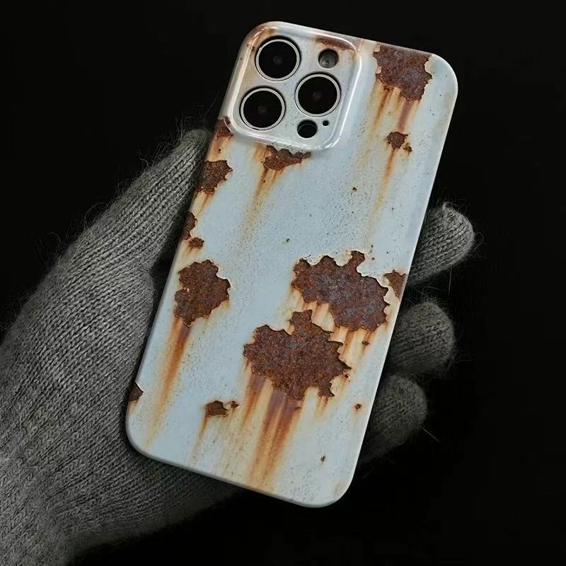 📲New Hot Seller✴️Retro Rusted Metal Texture Design Phone Case