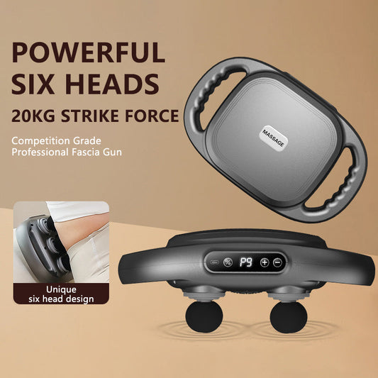 🏆✨New six-head Fascia Gun deep muscle tissue massager