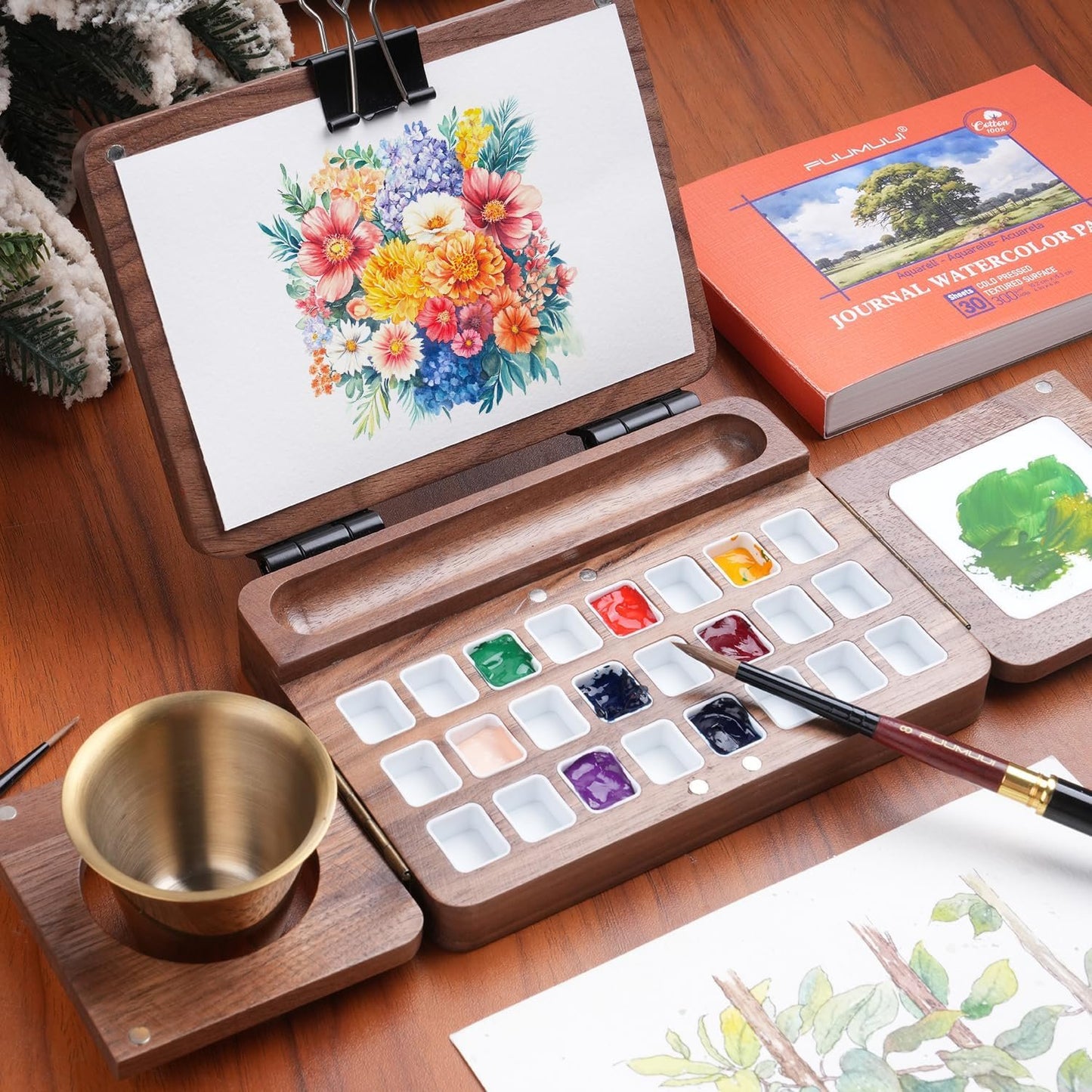 Exclusive Offer✨ Painting Buddy That Fits in Your Bag! Portable Watercolor Box, Paint Scenery Anytime, Anywhere🌈