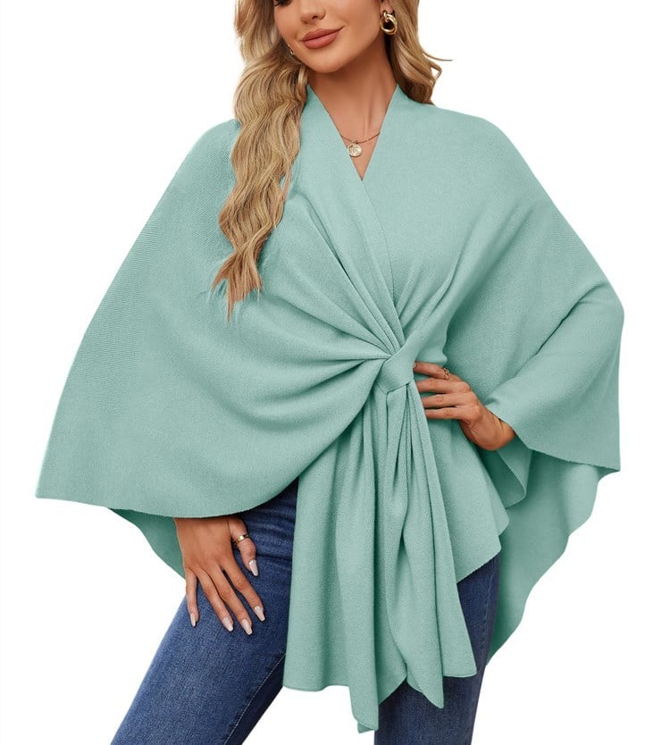 Elegant Shawl Wraps Soft Open Front Poncho Sweater (Buy 2 Free Shipping)