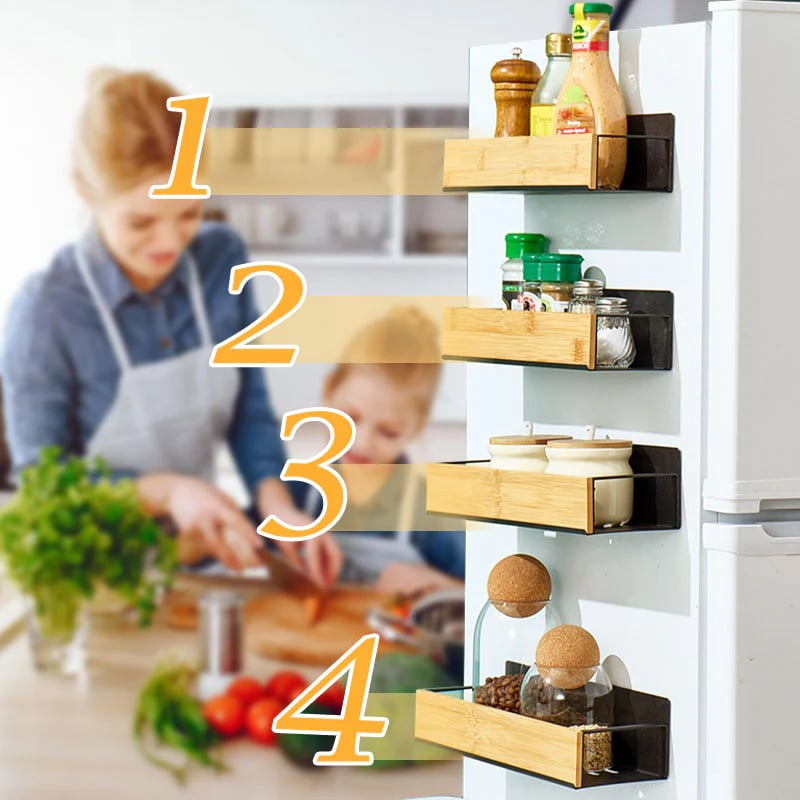 ⏰Kitchen Magnetic Wall Mounted Shelf Organizer🧲