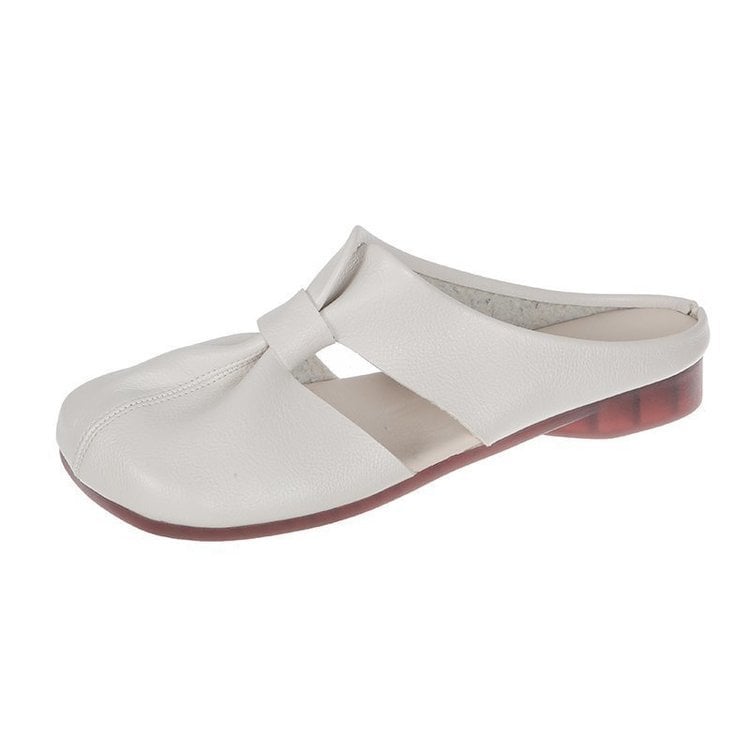Cut Out Design Flat Mules