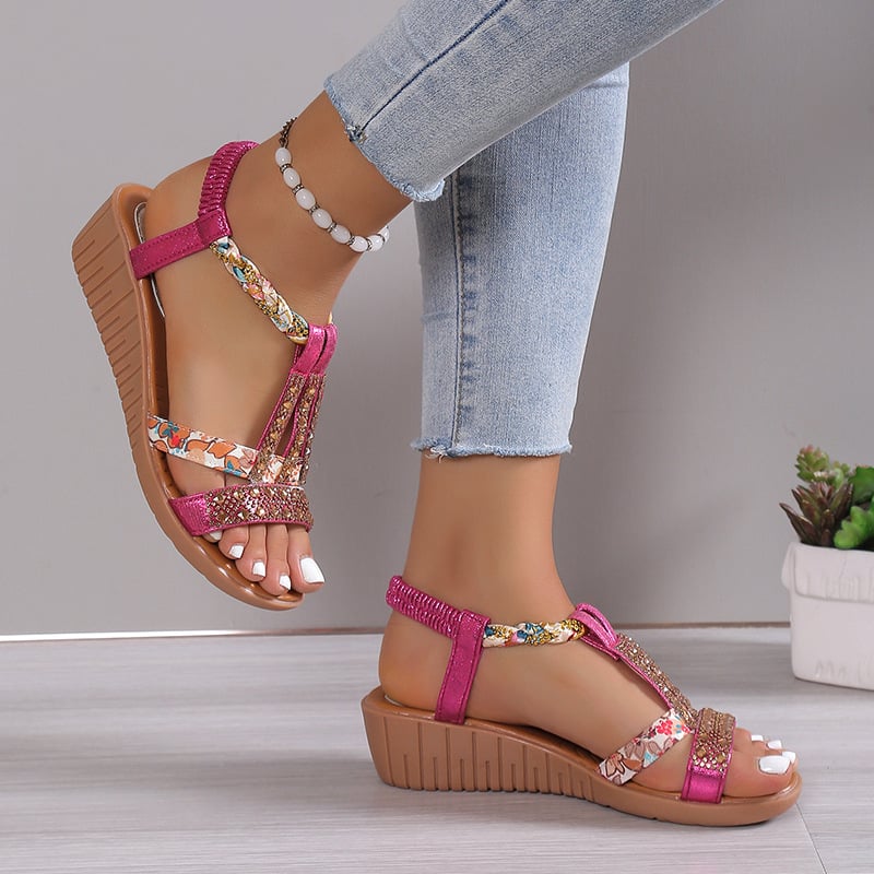 🔥 Women's New Summer Rhinestone Open Toe Orthopaedic Sandals