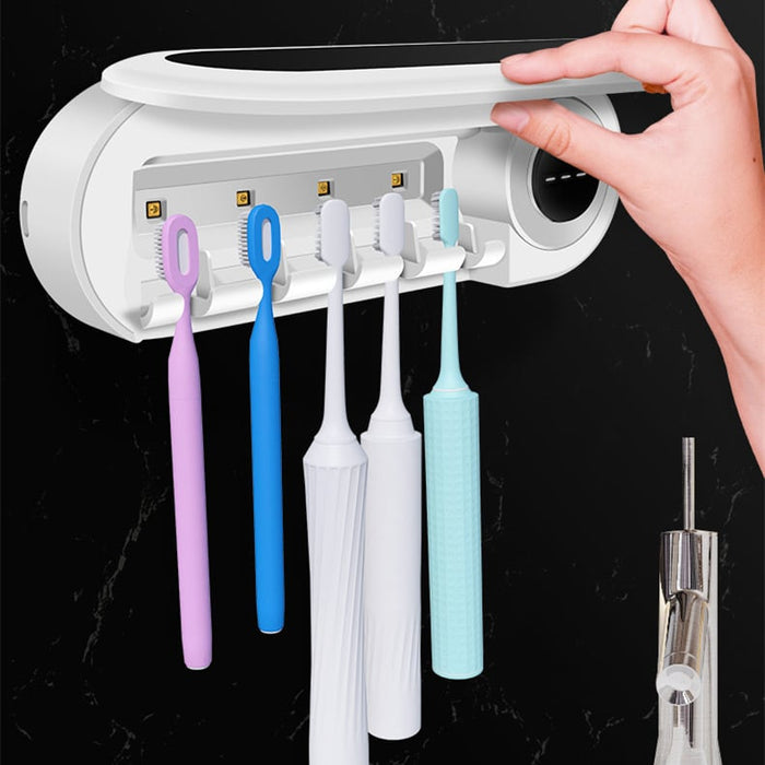 🔥Hot Sale Promotion 49% OFF -Wall Mounted Smart Toothbrush Holder UV Sterilizer