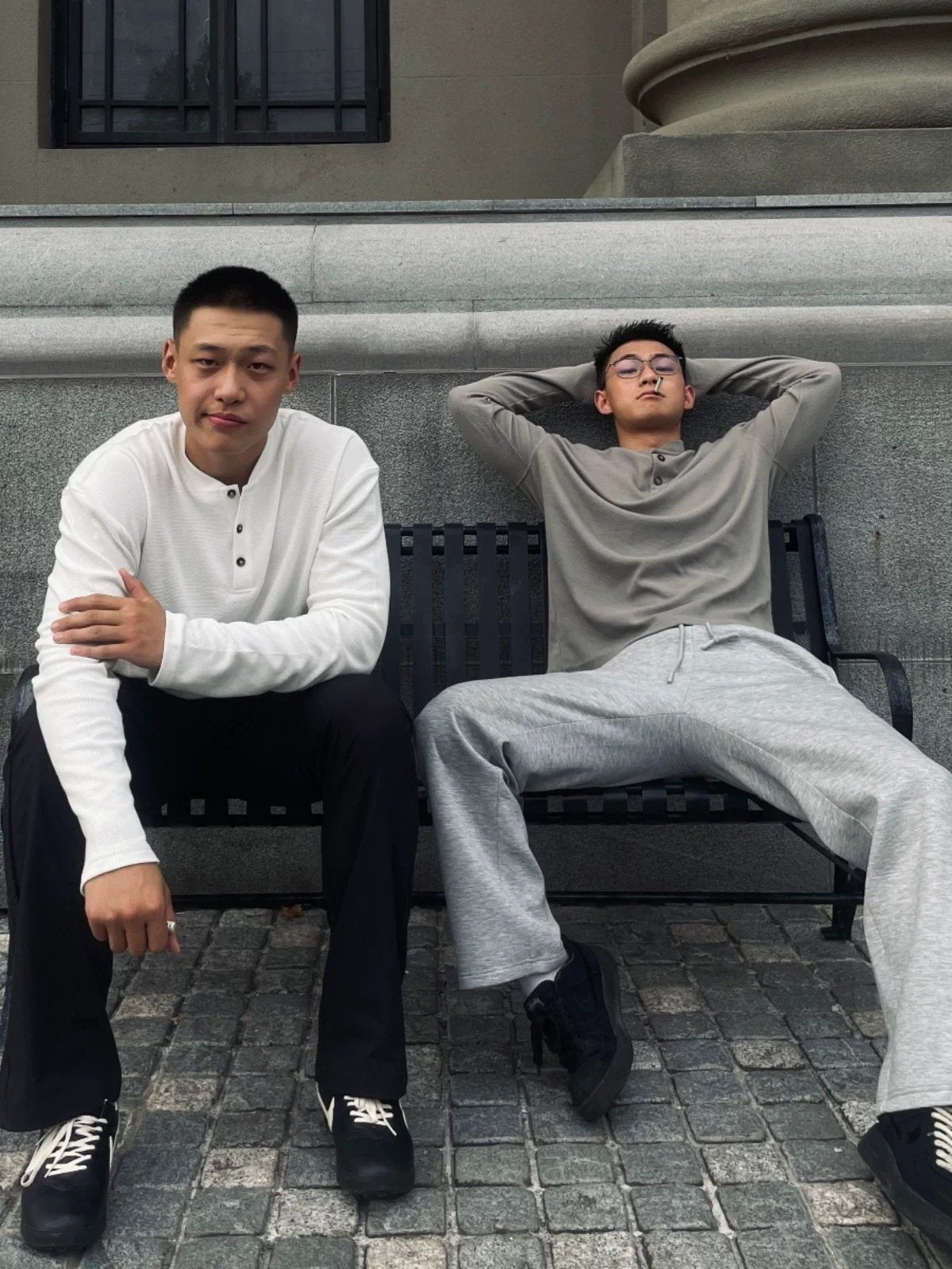 💥2025 HOT SALE💥Men's Cotton Waffle-Knit Thermal Henley Shirt Long Sleeve