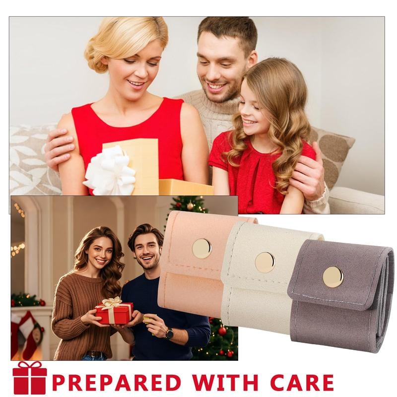 3PCS Foldable Multi Functional Travel Jewelrys Pouch