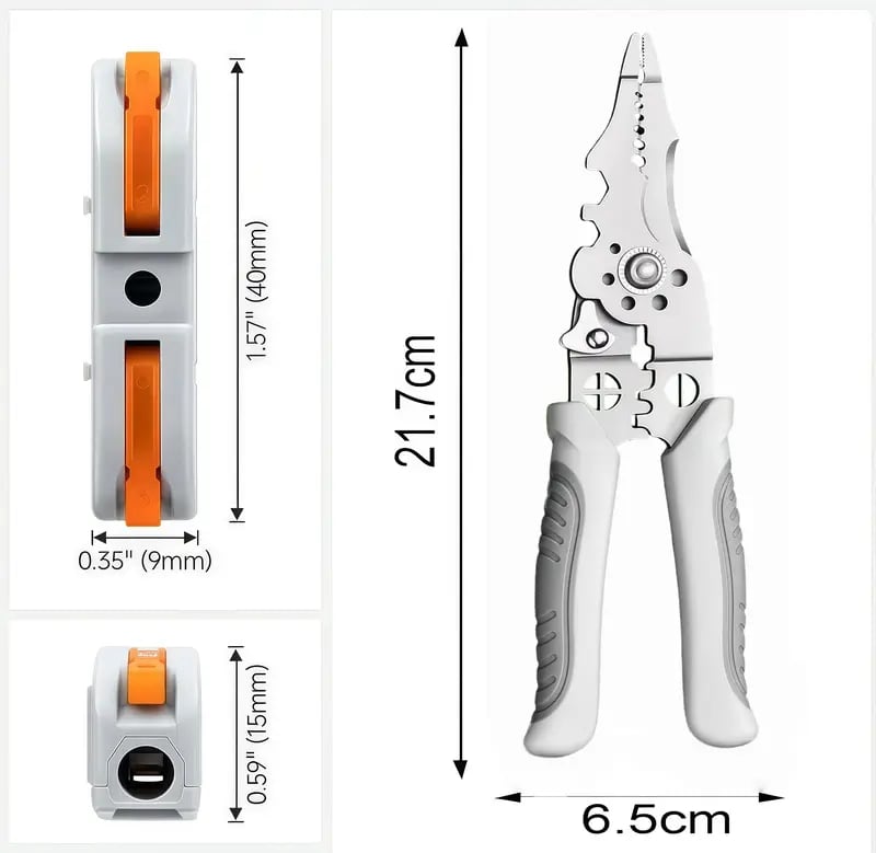 Universal Quick Lever Electrical Wire Connectors (24-12 AWG) Assortment (50/100Pcs)