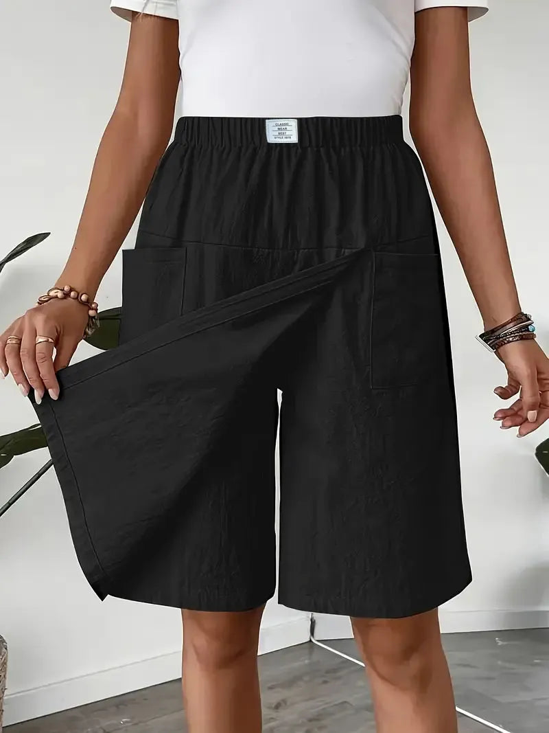 🩴Hot sale 50% off🩳Women's Casual Elastic Waist Wrap Skort