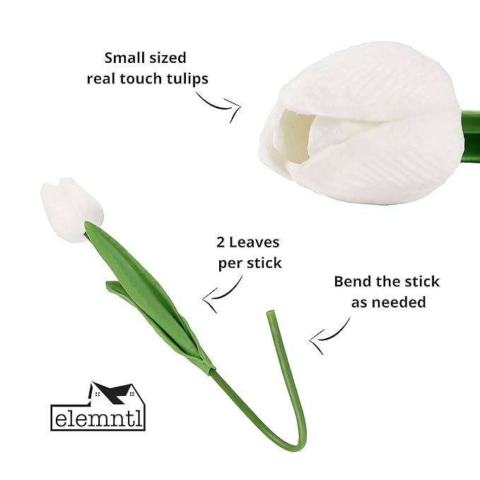 💥-UV Resistant Lifelike Artificial Tulips Flowers💐