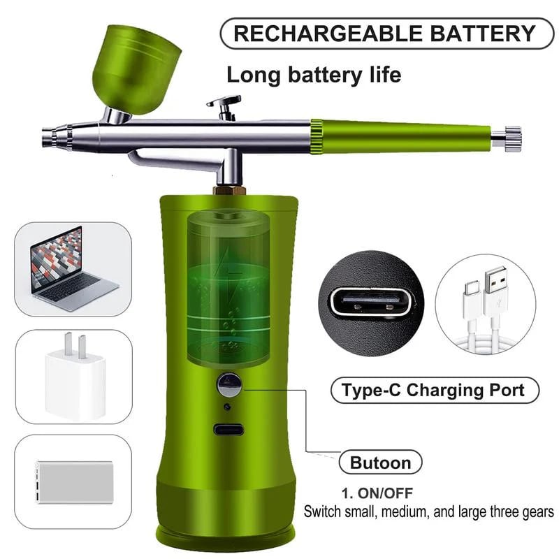 Electric Airbrush Kit with Compressor