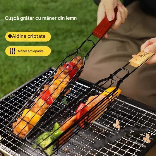 🔥Stainless steel outdoor grill (🌭hot dog, 🥬vegetables,🥩meat)