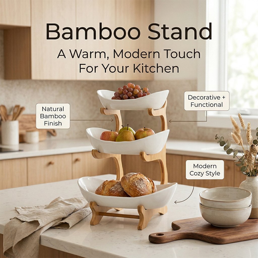 🌽Holiday Sale 50%o ff 🍬3-tier luxury wooden fruit stands