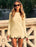 Women's Contrast Binding Flounce Sleeve Bodycon Sweater Dress