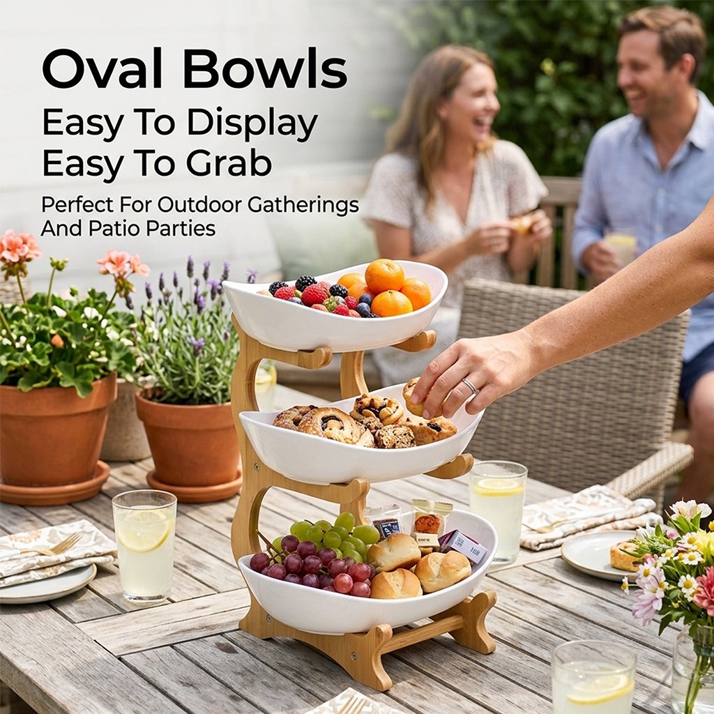 🌽Holiday Sale 50%o ff 🍬3-tier luxury wooden fruit stands