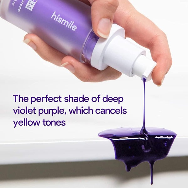 New V34 Series Toothpaste Purple Color Corrector