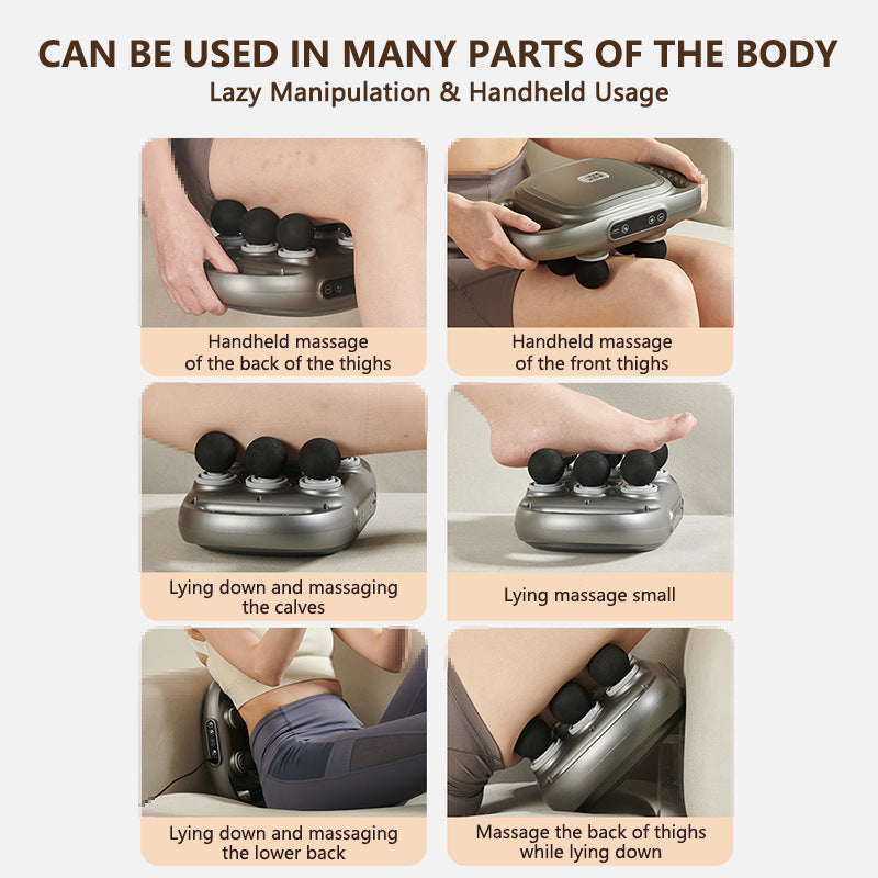 🏆✨New six-head Fascia Gun deep muscle tissue massager