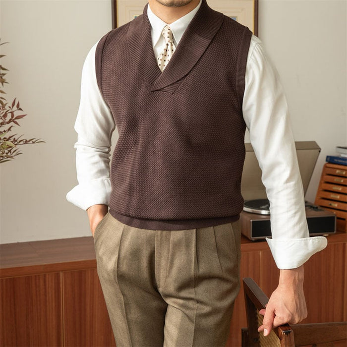 Green Fruit Collar Knitted Vest (Buy 2 Free Shipping)