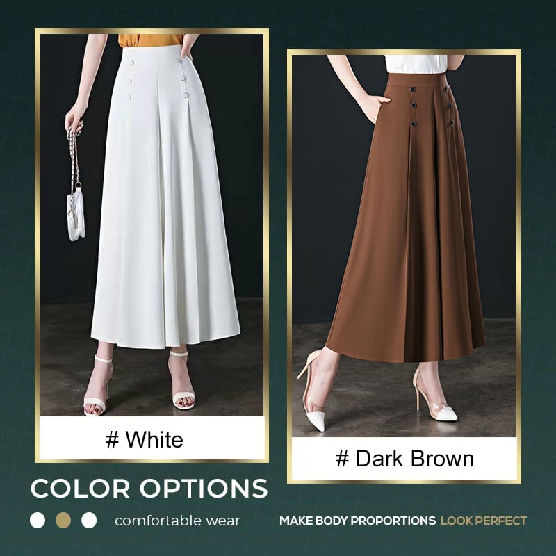 🔥 [Comfort and Slim] Stylish Pleated Wide-leg Pants