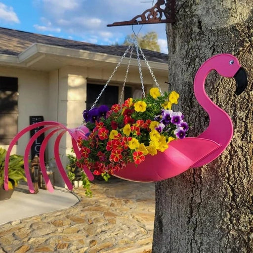 🦩Colorful bird hanging planter